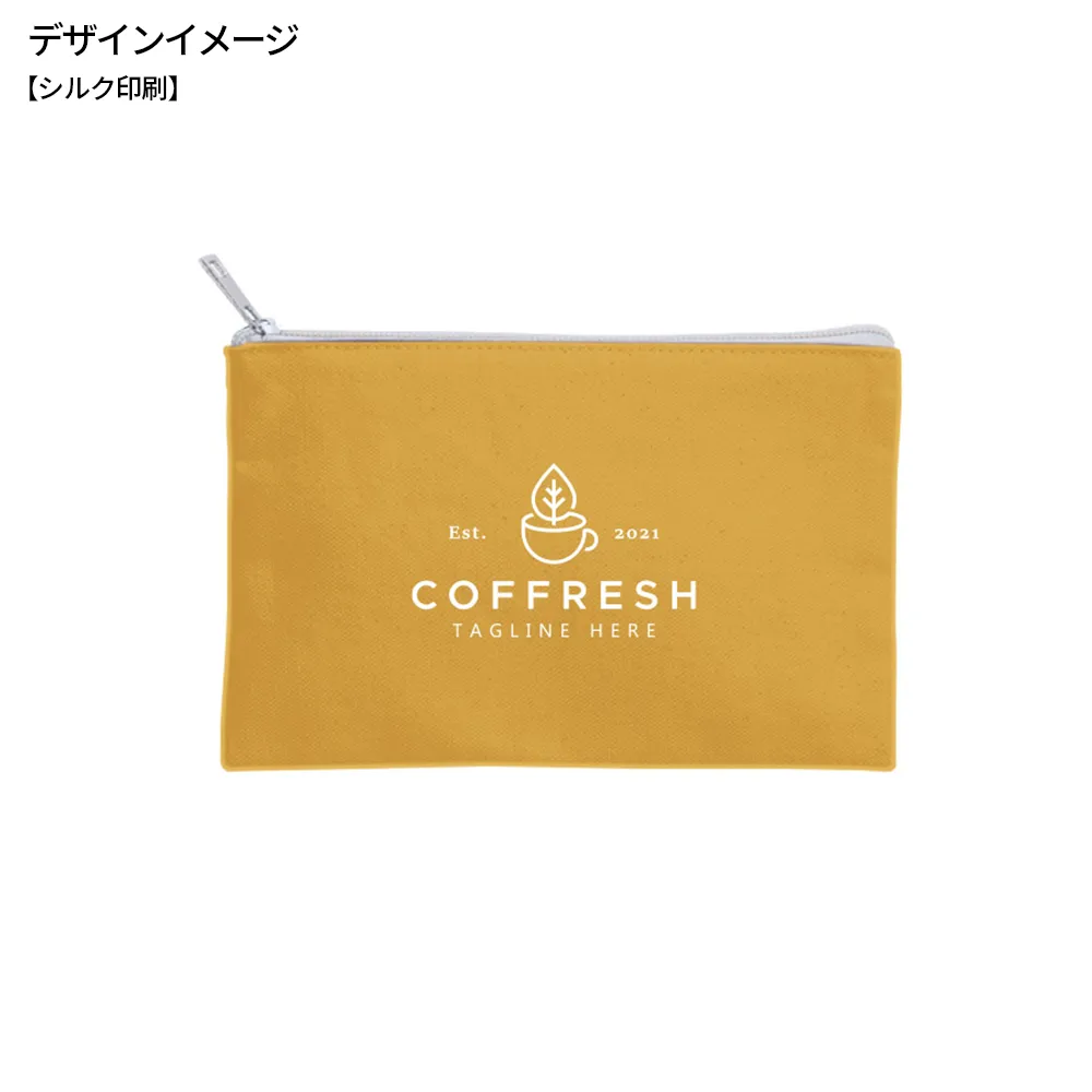 キャンバスフラットポーチ(S)カラー