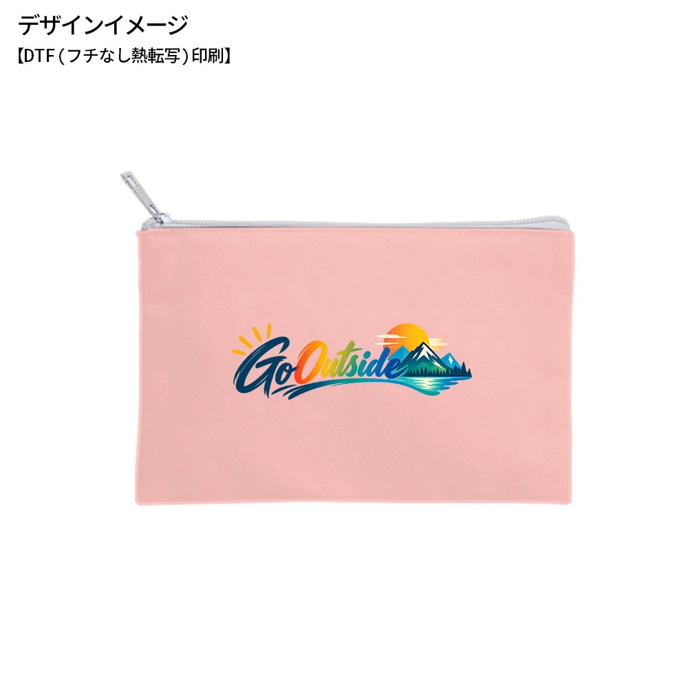 キャンバスフラットポーチ(S)カラー