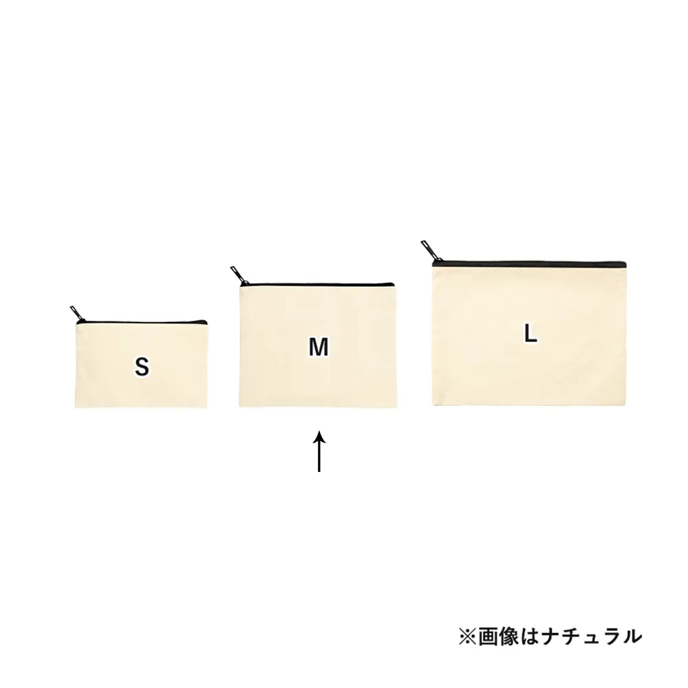 キャンバスフラットポーチ(M)カラー
