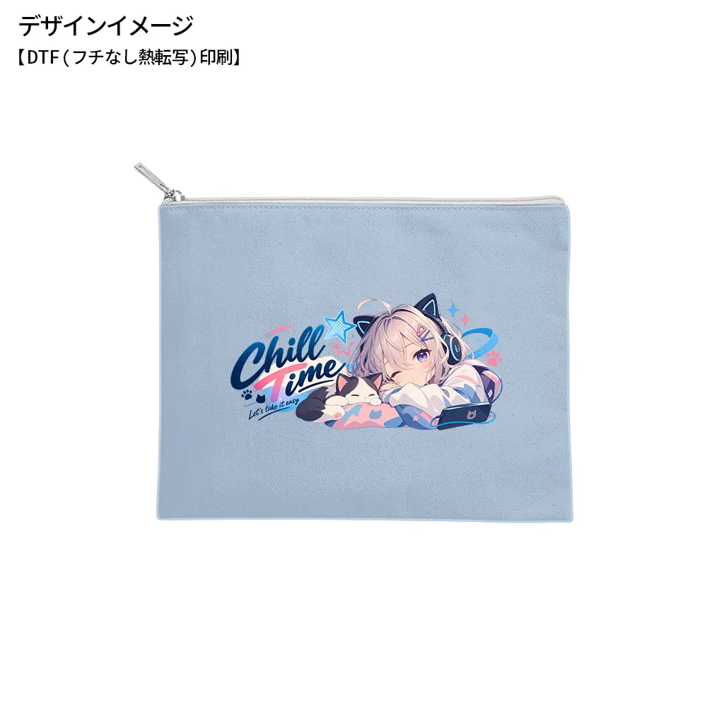 キャンバスフラットポーチ(M)カラー