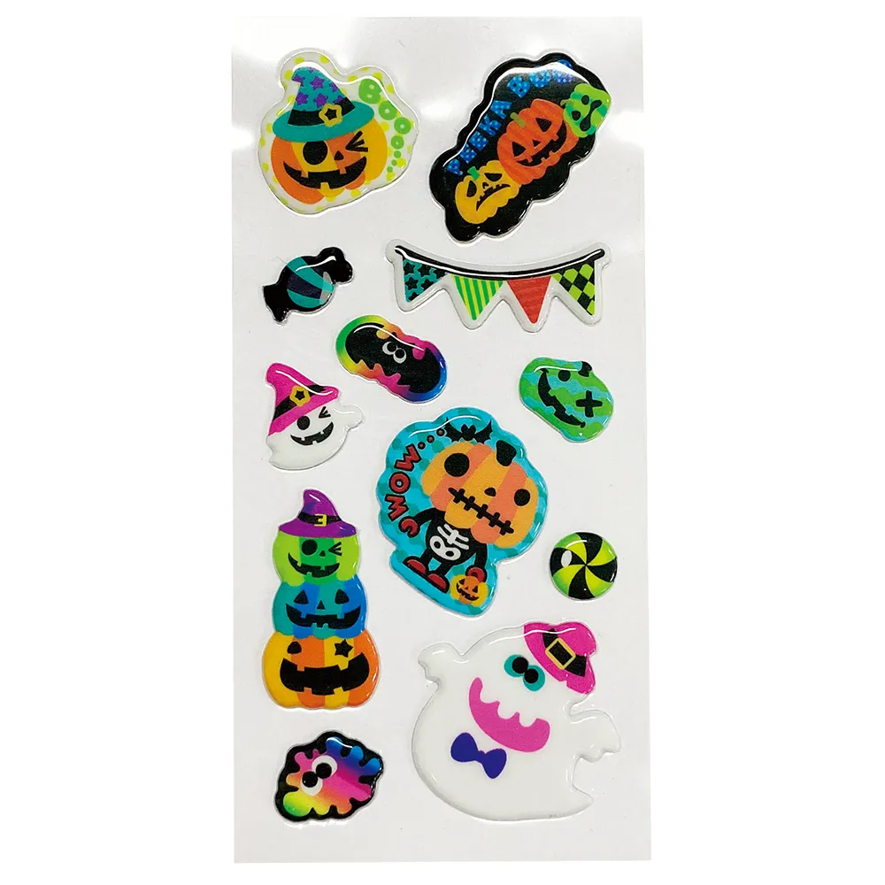 ハロウィンぷっくりミニシール