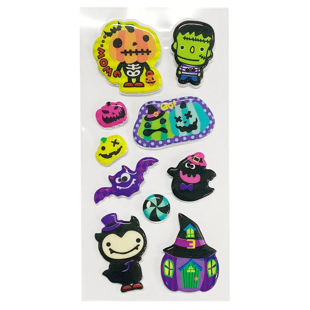 ハロウィンぷっくりミニシール
