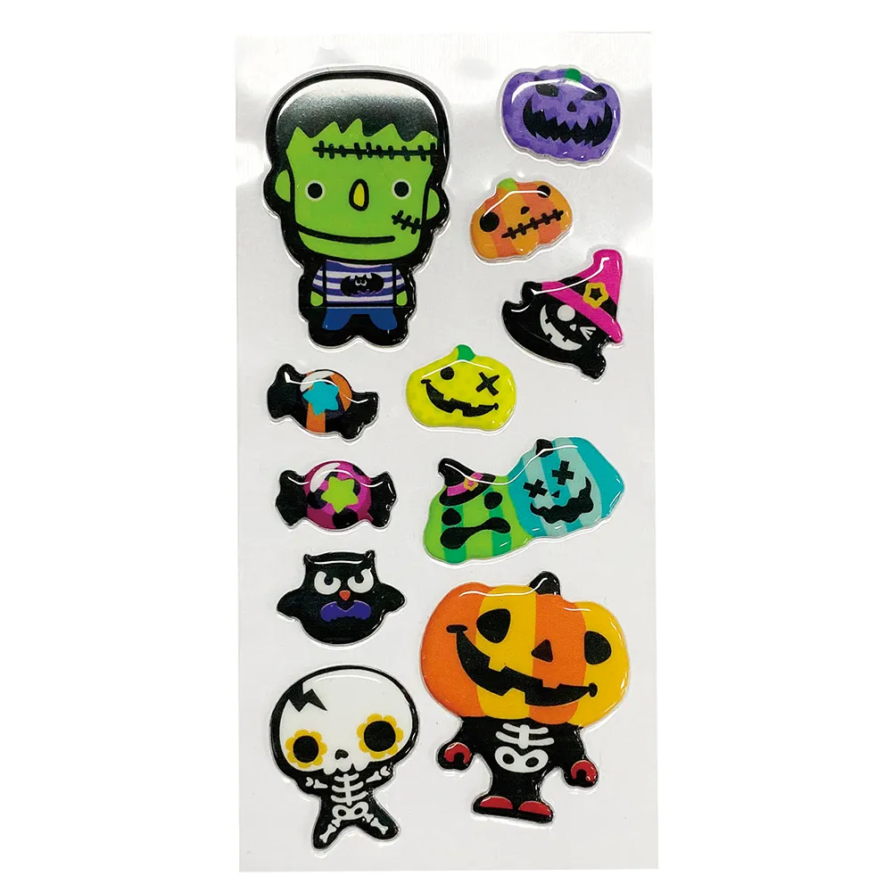 ハロウィンぷっくりミニシール