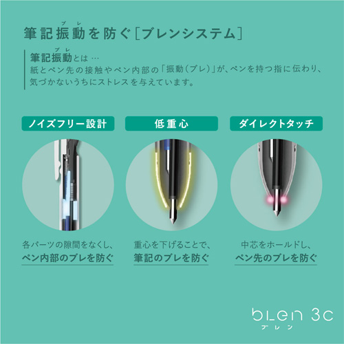 ブレン3色ボールペン(0.7mm)