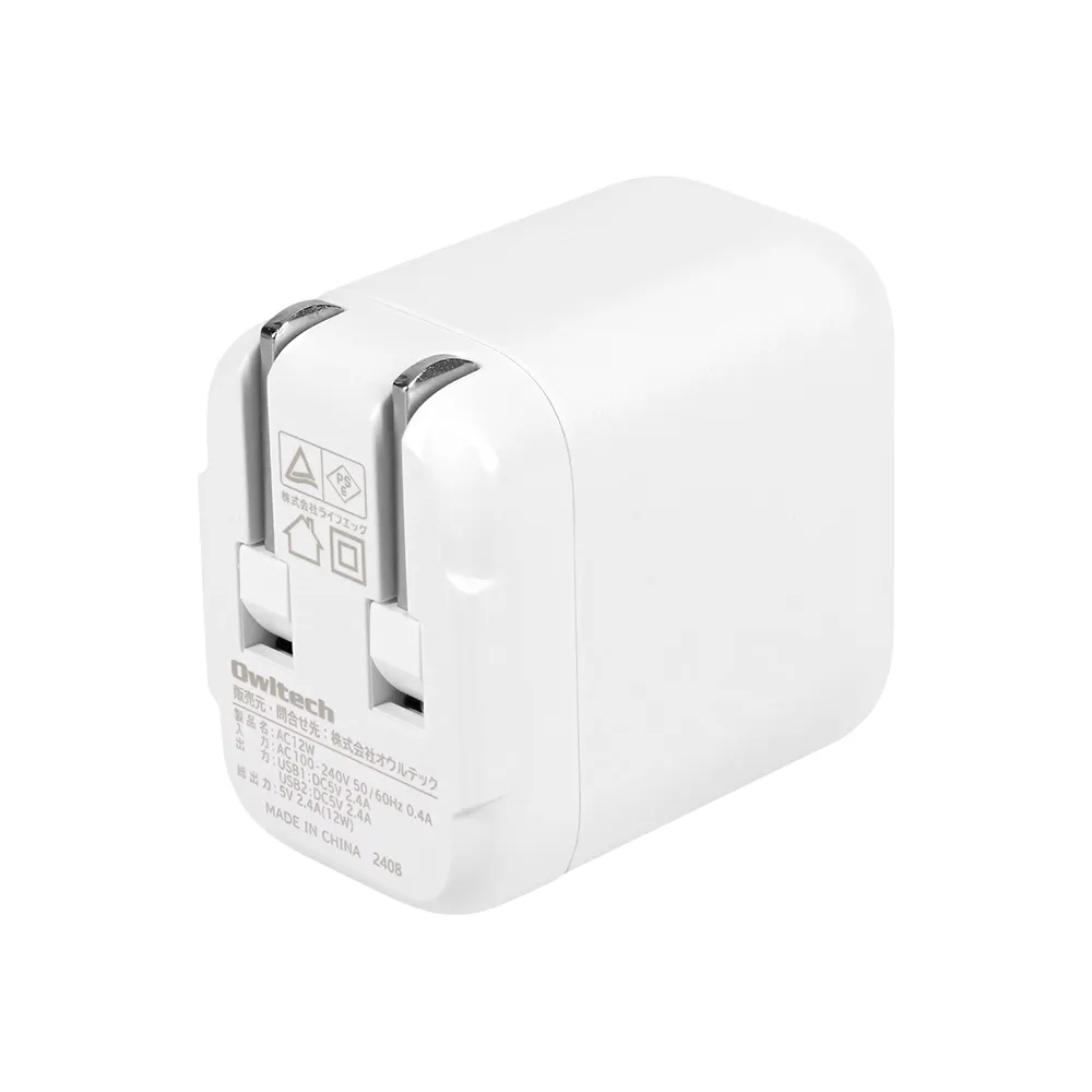 最大12W　コンパクトAC充電器