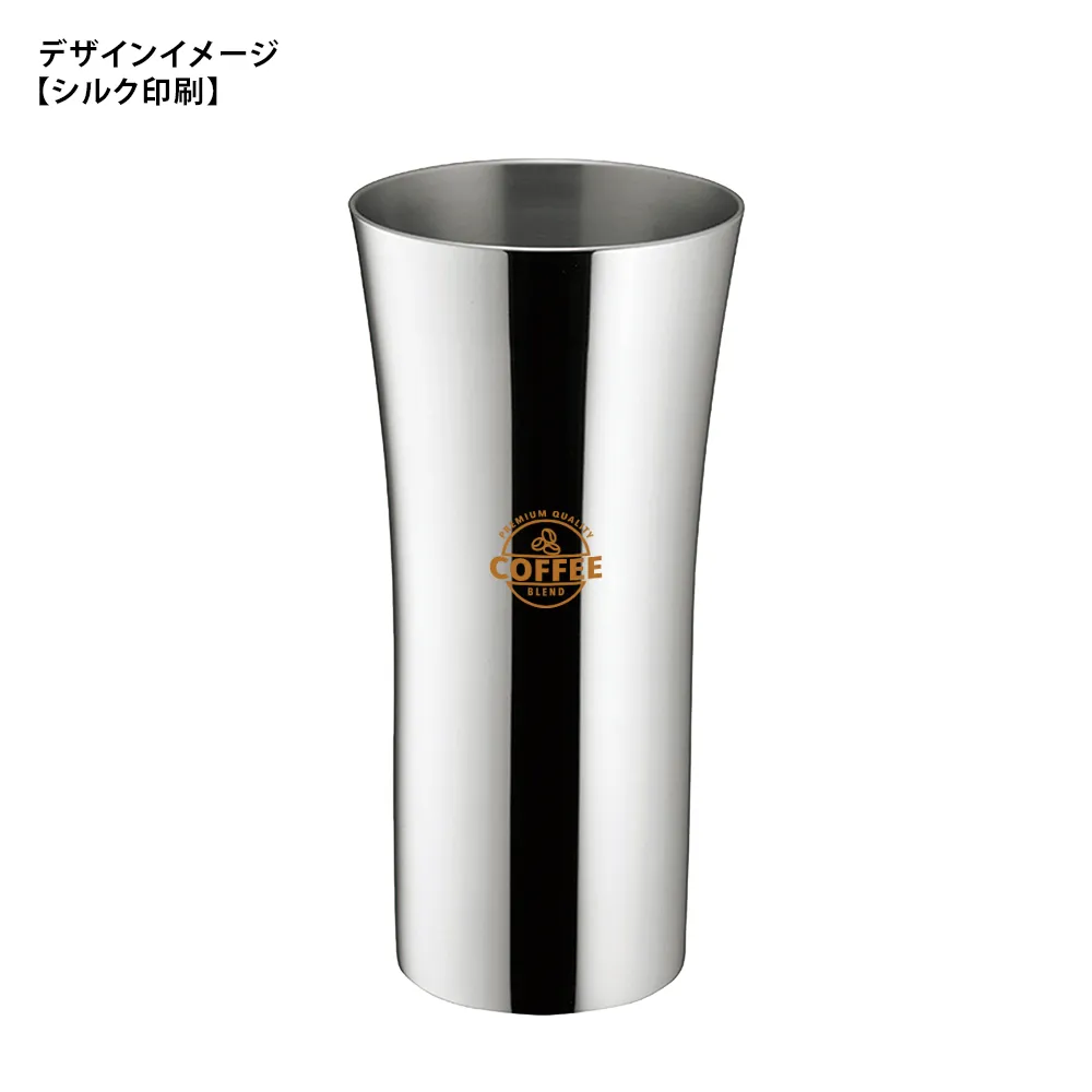 燕市製【YU-EN】プロofスティールタンブラー2P(ミラー)350ml