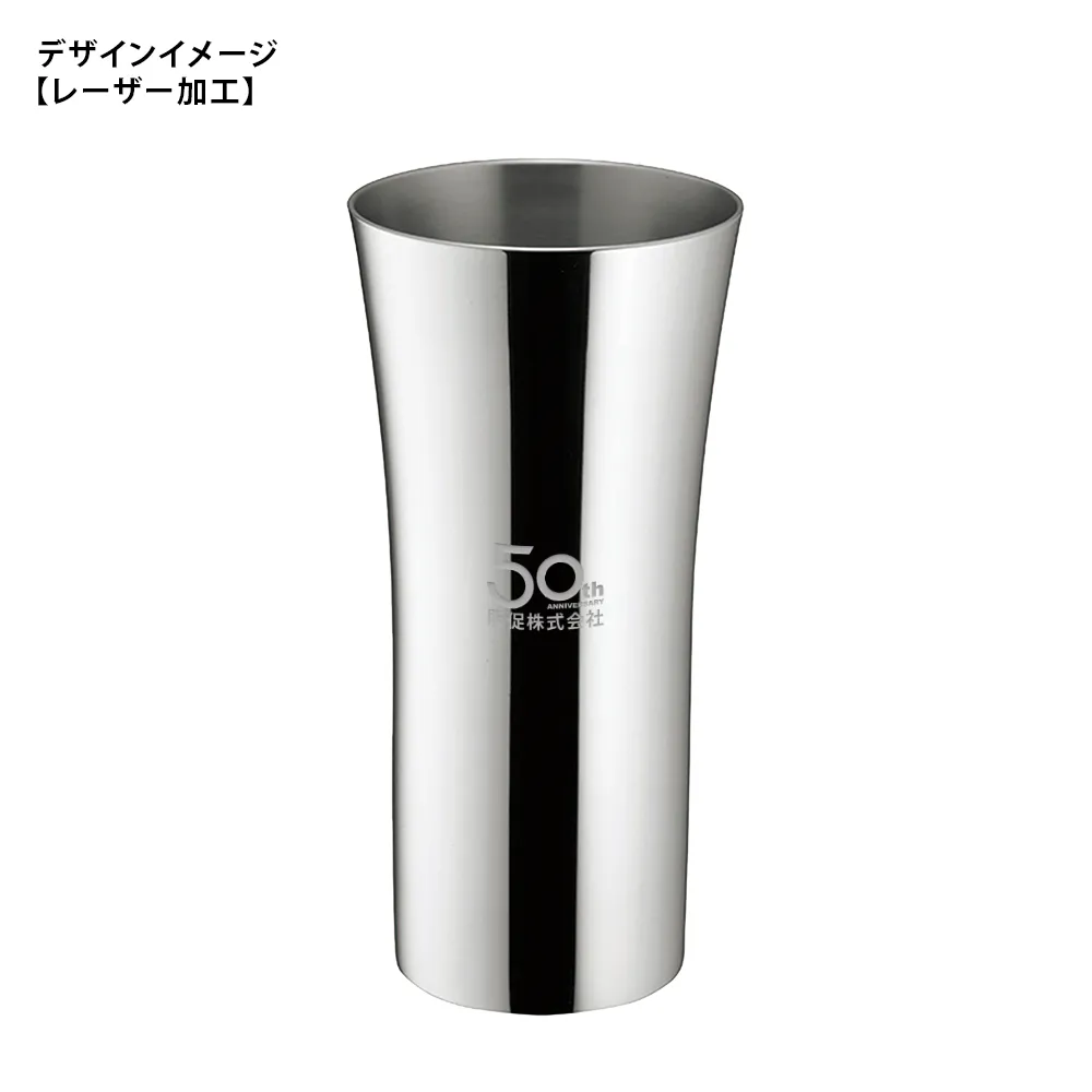 燕市製【YU-EN】プロofスティールタンブラー2P(ミラー)350ml