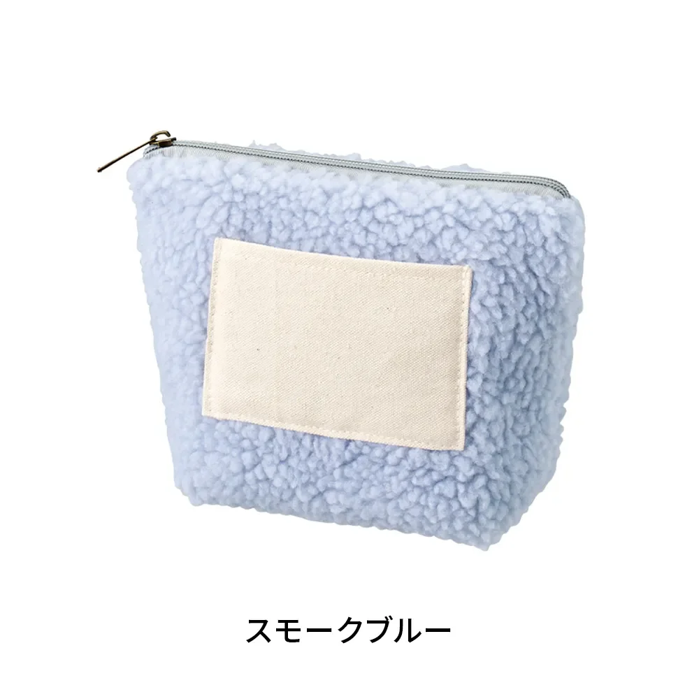 ボア＆キャンバスポケットデイリーポーチ
