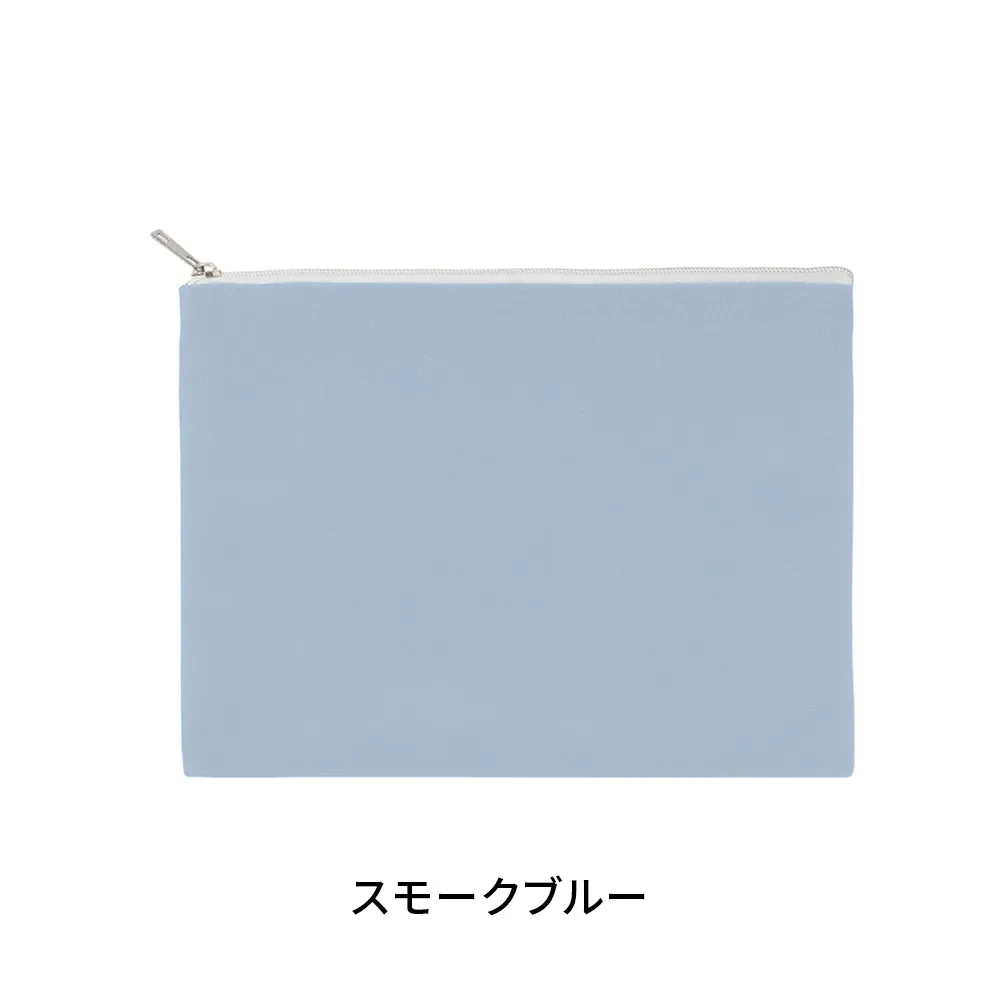 キャンバスフラットポーチ(L)カラー