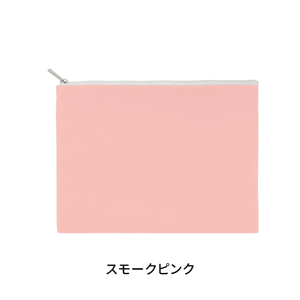 キャンバスフラットポーチ(L)カラー