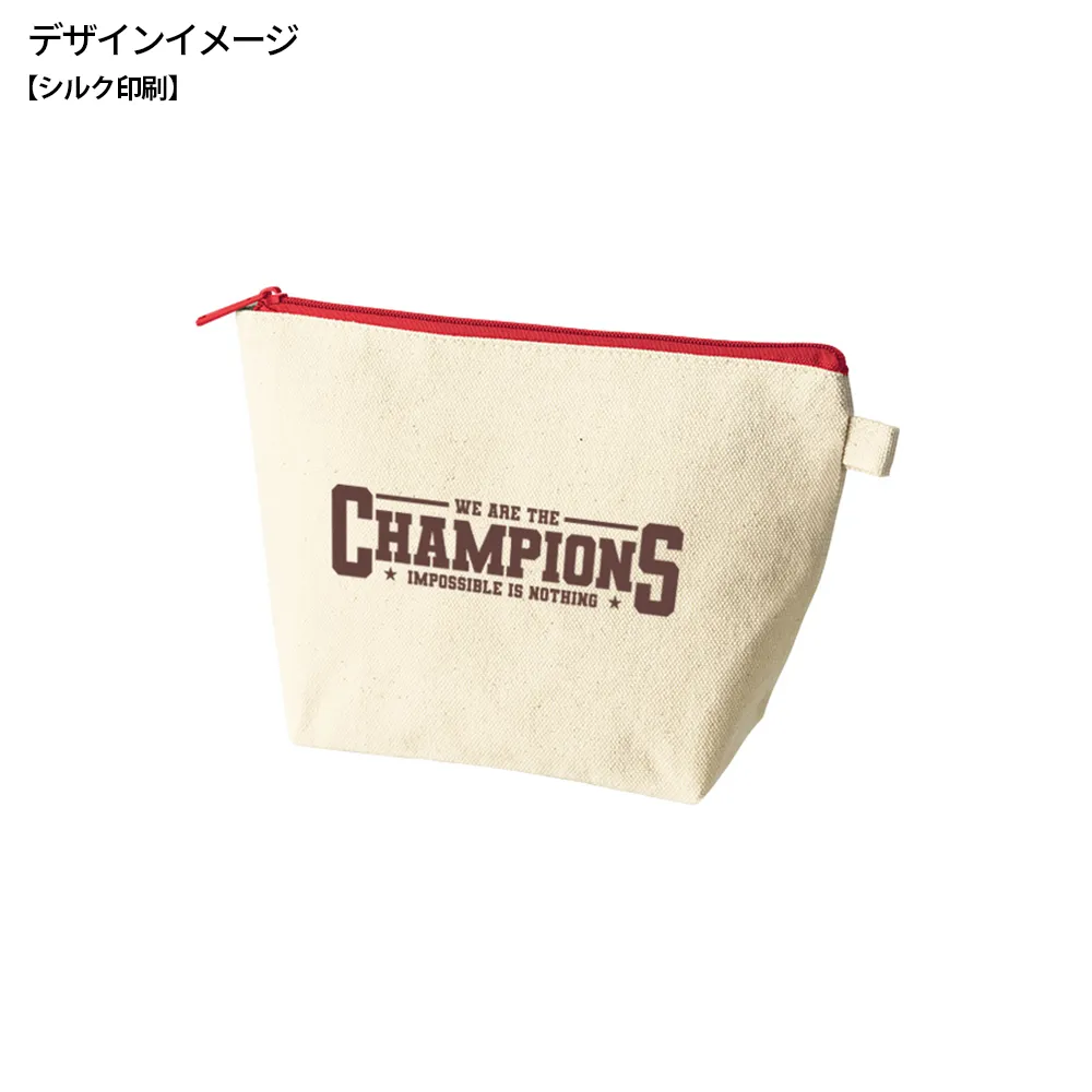 カラーファスナーキャンバスデイリーポーチ