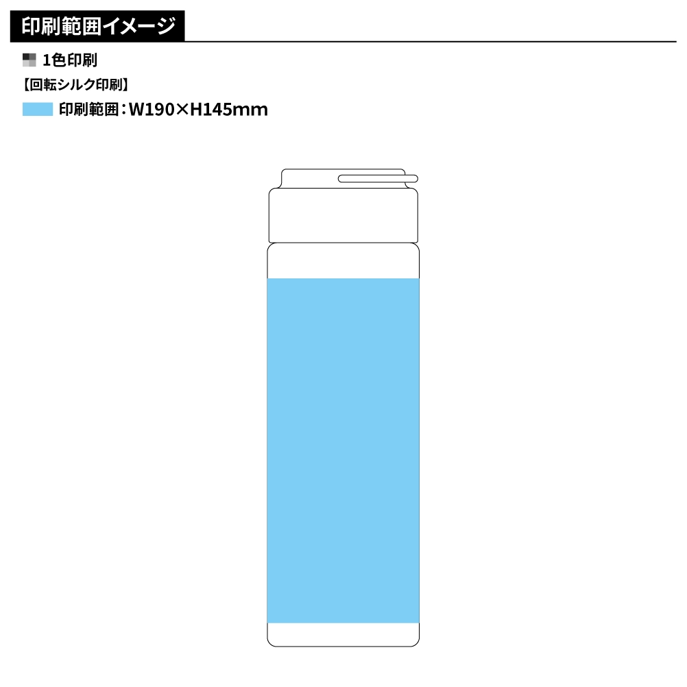 グラデーションハンドルクリアボトル500ml
