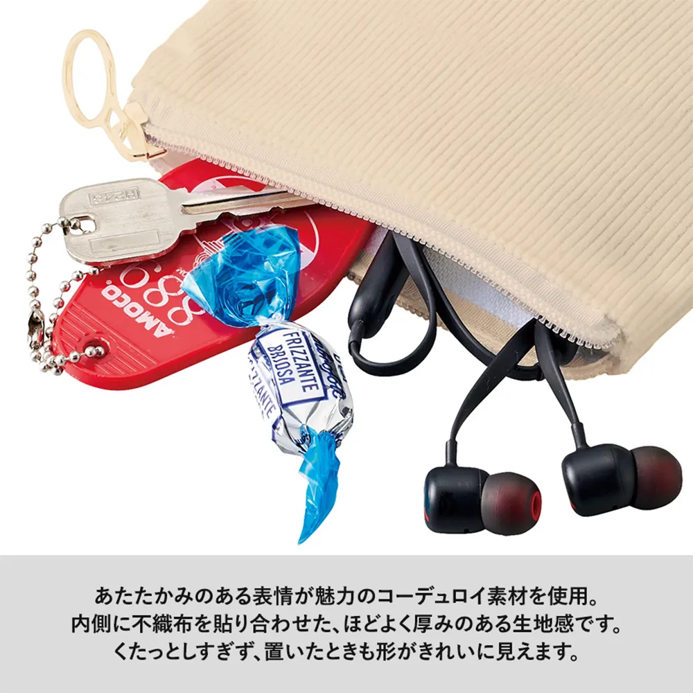 コーデュロイフラットポーチ(SS)