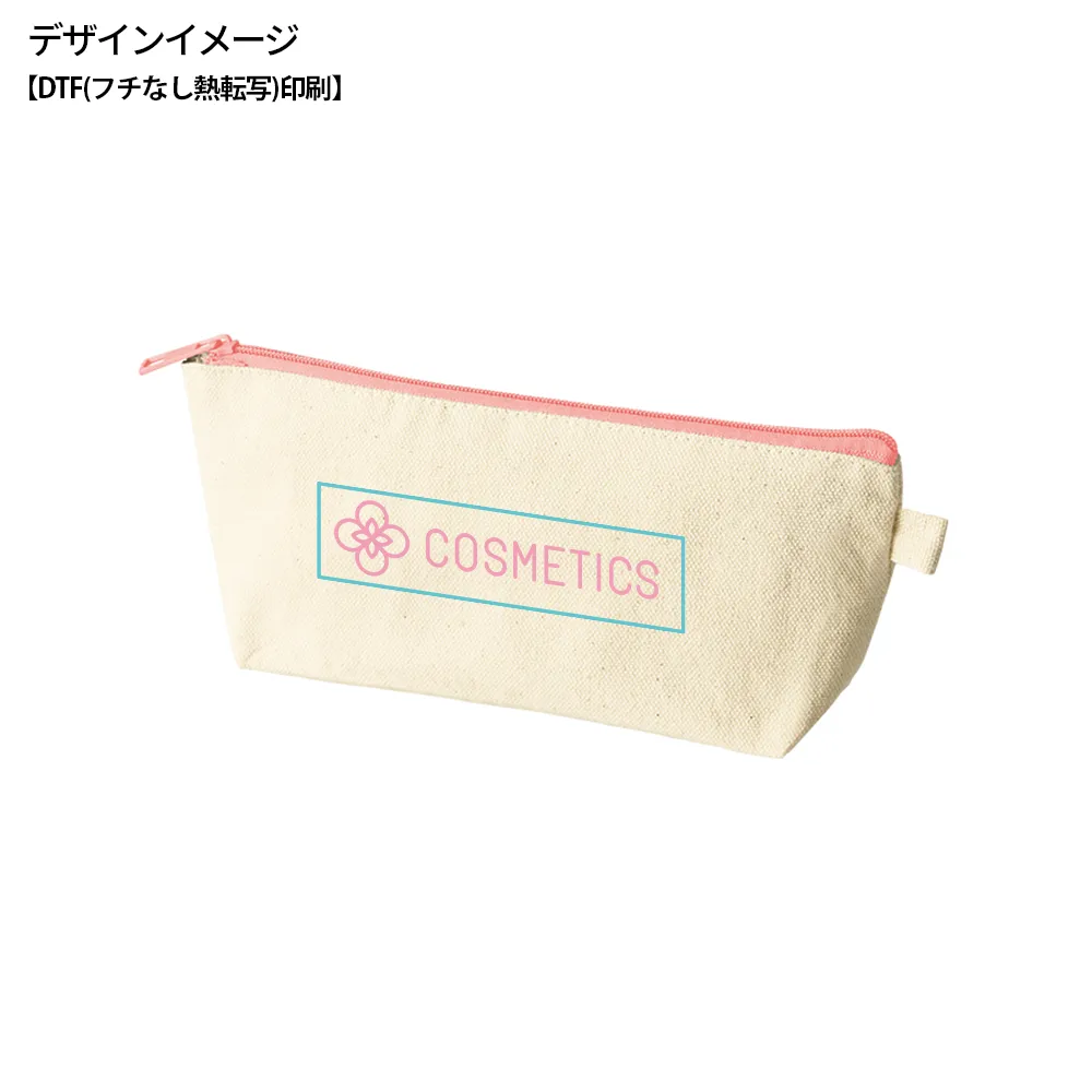 カラーファスナーキャンバスロングポーチ