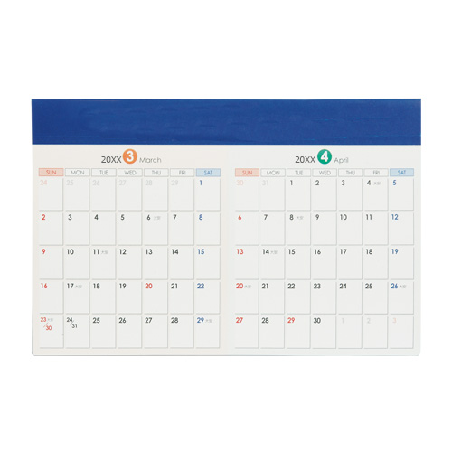 オリジナル卓上カレンダー(紙製タイプ)