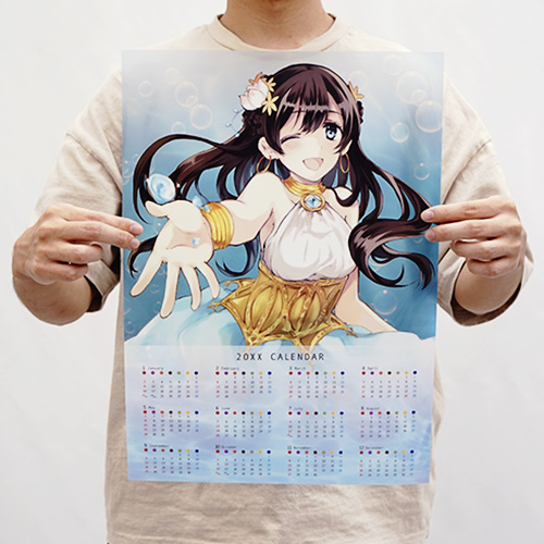 オリジナルA3クリアポスターカレンダー