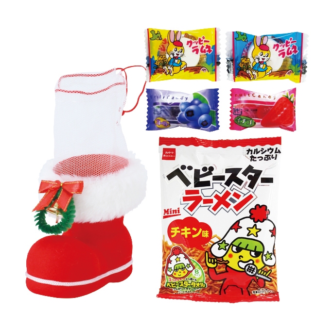 お菓子サンタブーツ S の販促花子