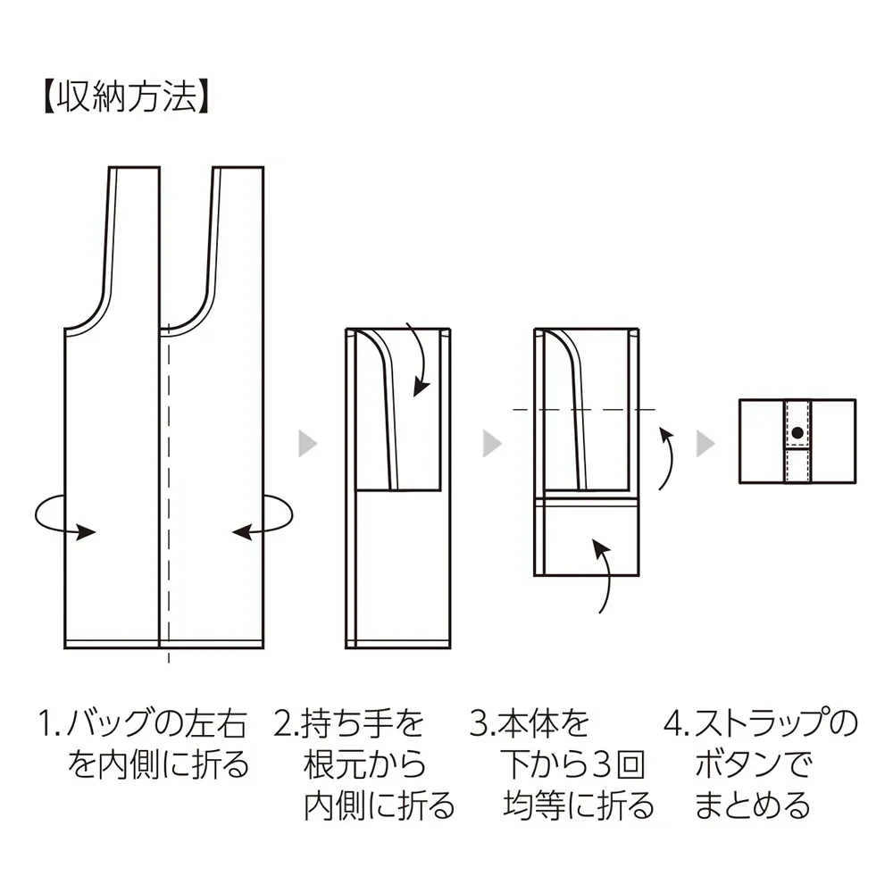 テントクロス 折りたたみトートmini