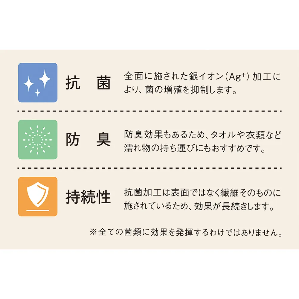 テントクロス 折りたたみ抗菌トート