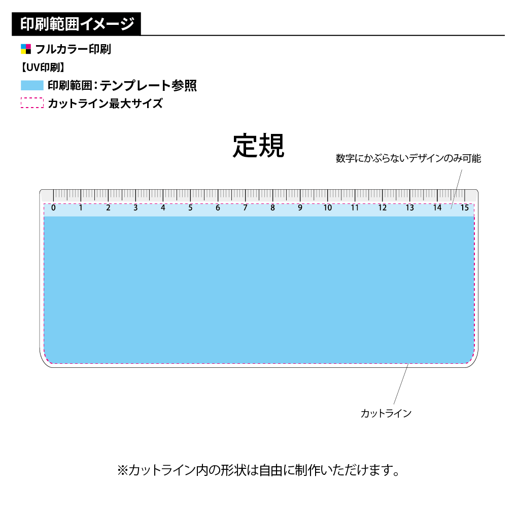 ダイカット オリジナルアクリル定規