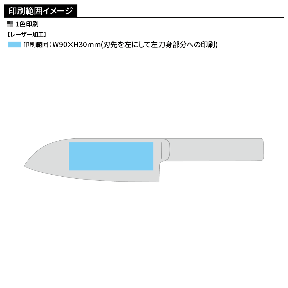 オリジナル ステンレス小三徳包丁