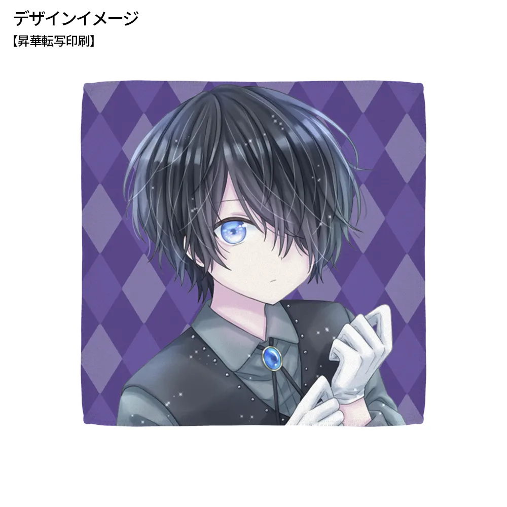 ライトタッチマイクロファイバーミニハンカチ25cm(フルカラー印刷)