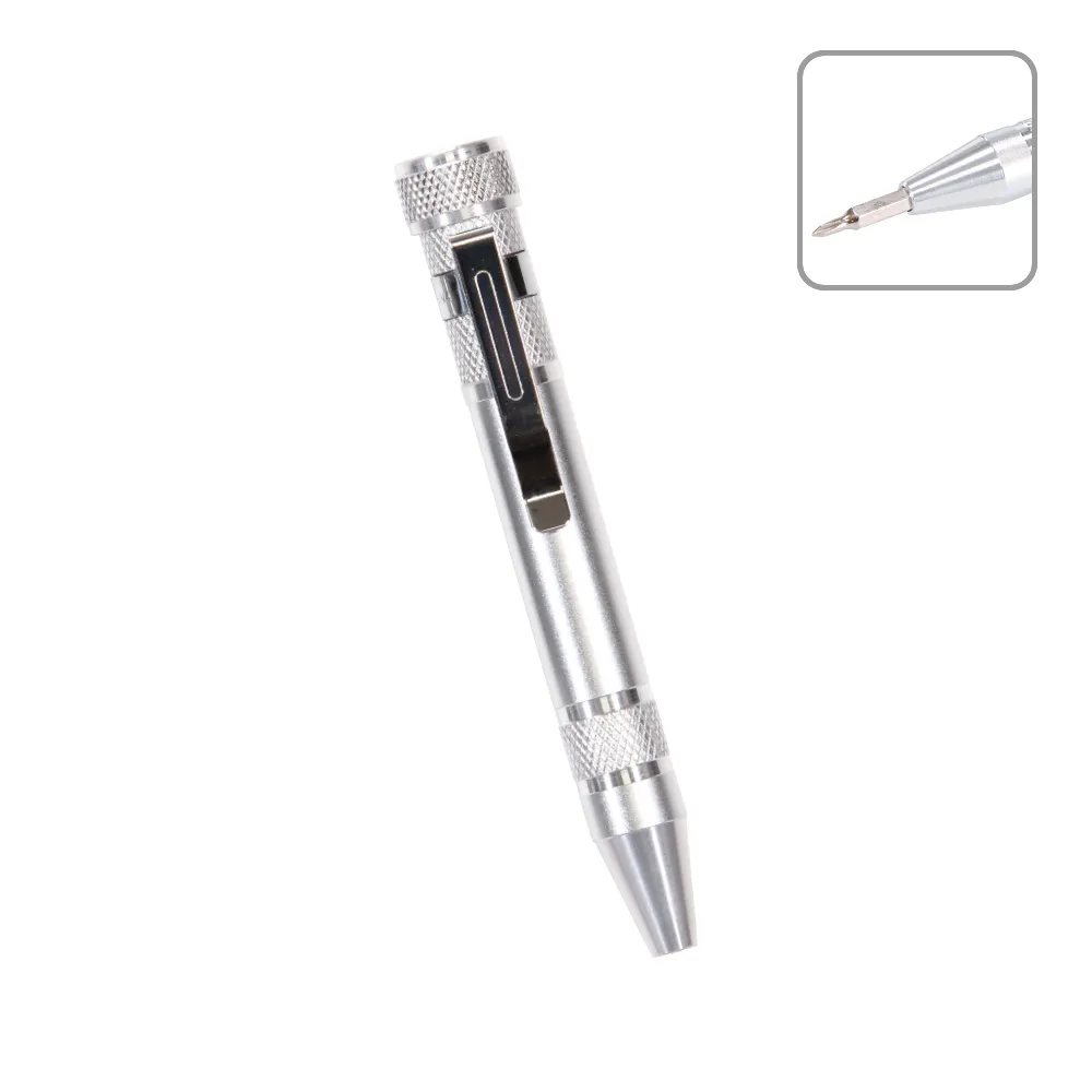 銀色の工具ペン