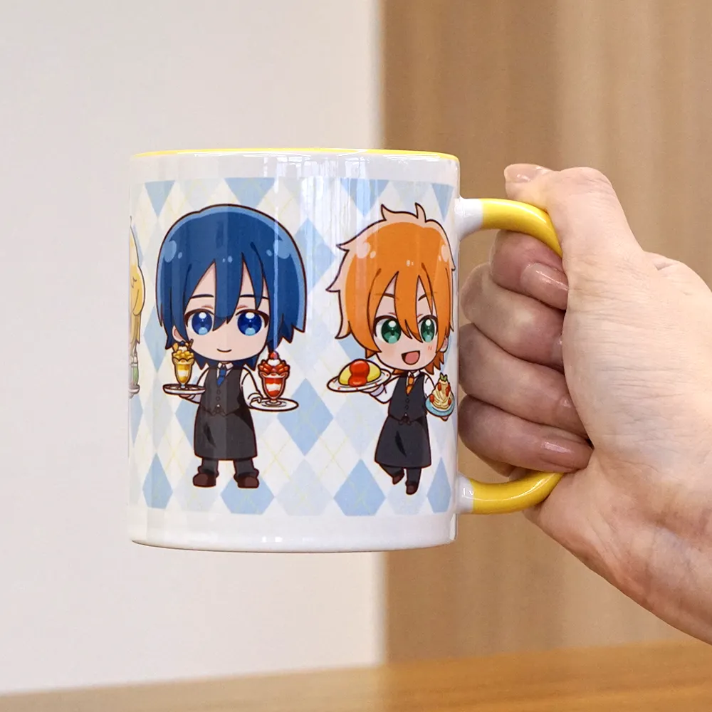 フルカラー陶器マグカップ(M)350ml(インナーカラー)