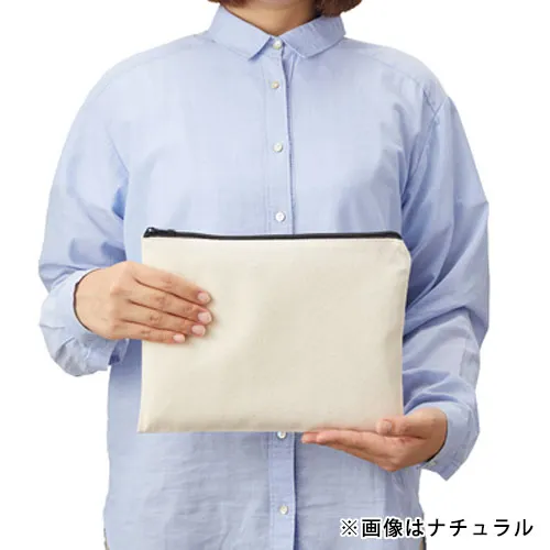 キャンバスフラットポーチ(L)　カラー
