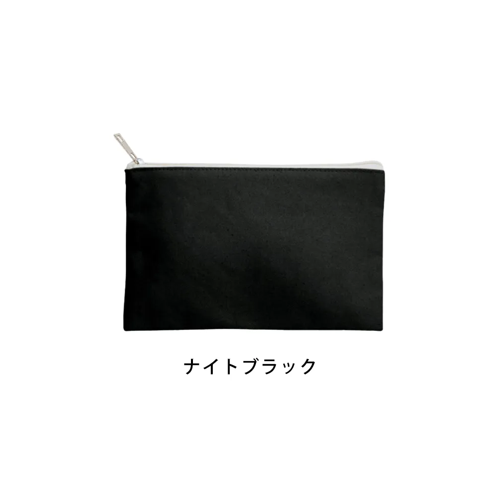 キャンバスフラットポーチ(S)カラー(最速出荷対応)