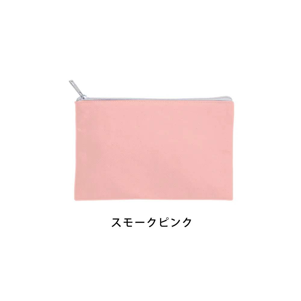 キャンバスフラットポーチ(S)カラー(最速出荷対応)
