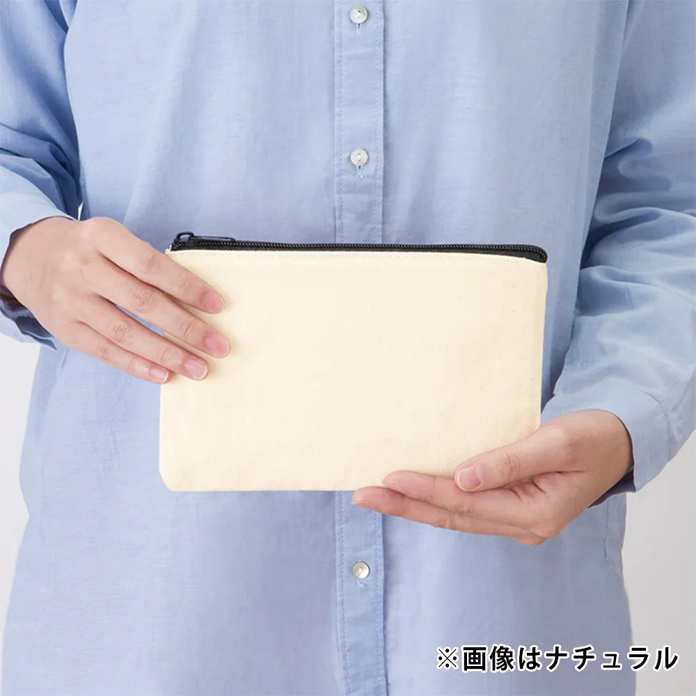 キャンバスフラットポーチ(S)カラー(最速出荷対応)