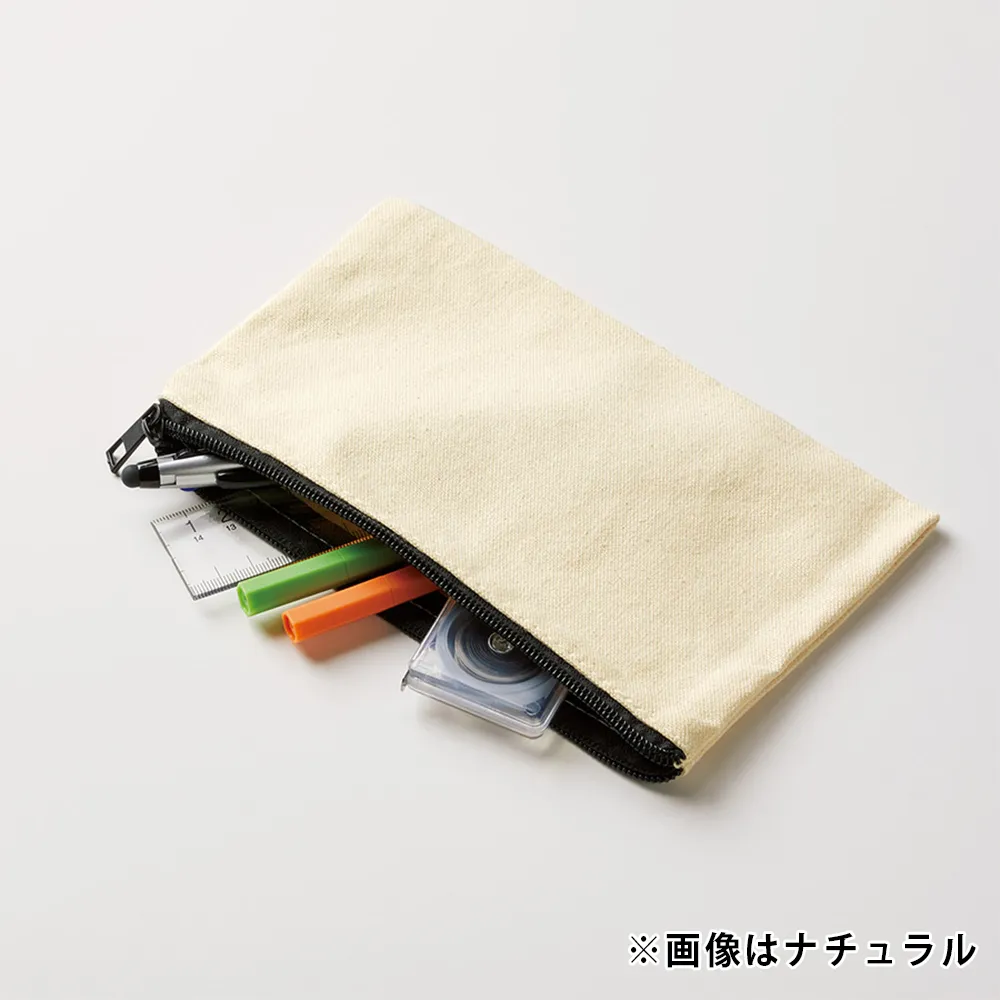 キャンバスフラットポーチ(S)カラー(最速出荷対応)