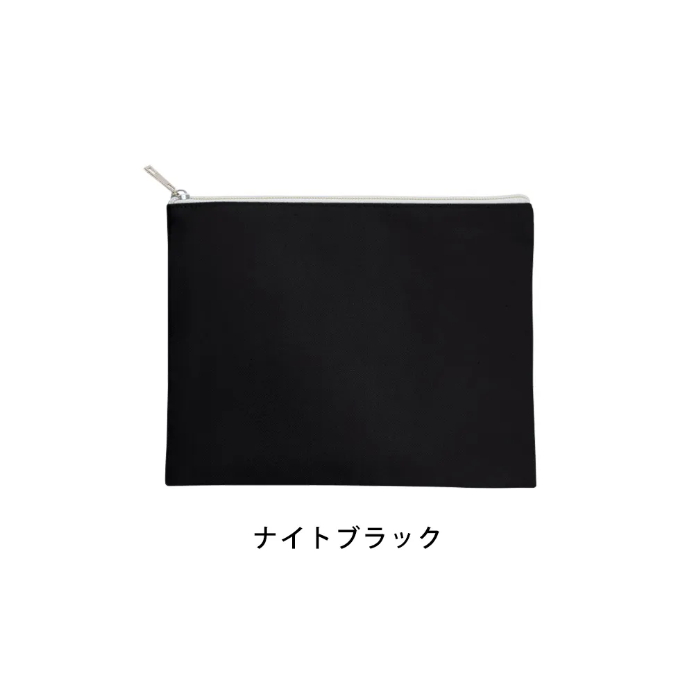 キャンバスフラットポーチ(M)カラー(最速出荷対応)