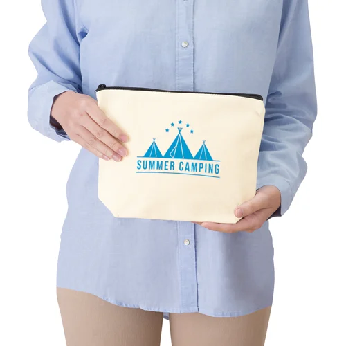 キャンバスデイリーポーチ(M)ナチュラル(最速出荷対応)