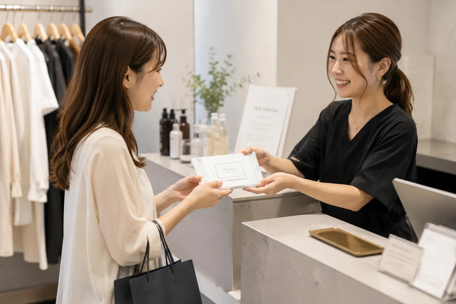 美容サロン・アパレルの購入特典