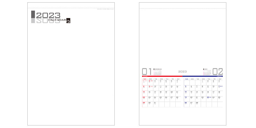 デザインテンプレート：壁掛けカレンダー カレンダーダイレクト