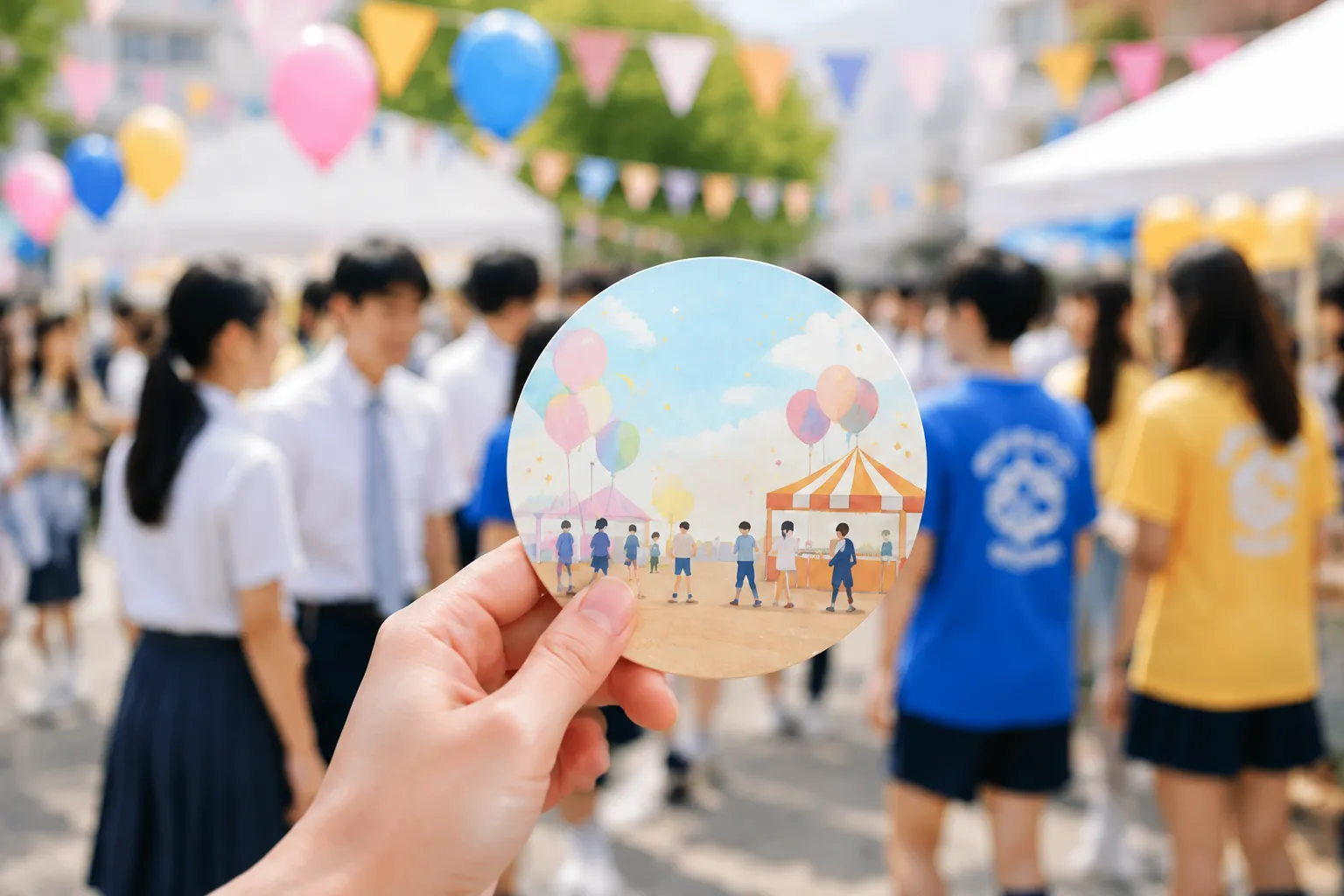 学園祭やオープンキャンパスの記念品に最適な小ロット対応のコースター