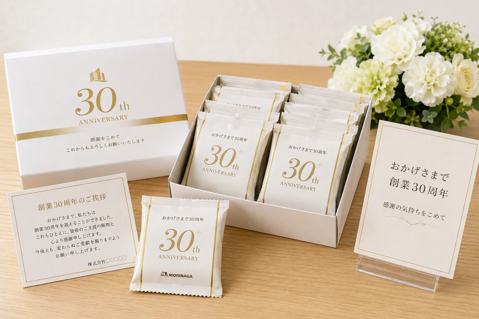 周年記念パッケージのお菓子