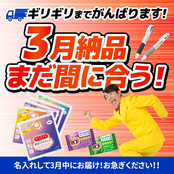 3月納品間に合う