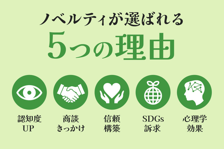 ノベルティが選ばれる5つの理由